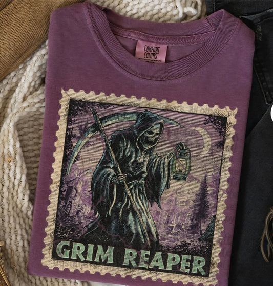 Grim reaper stamp